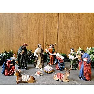Cabana Presépio tema infantil resina importada 10cm