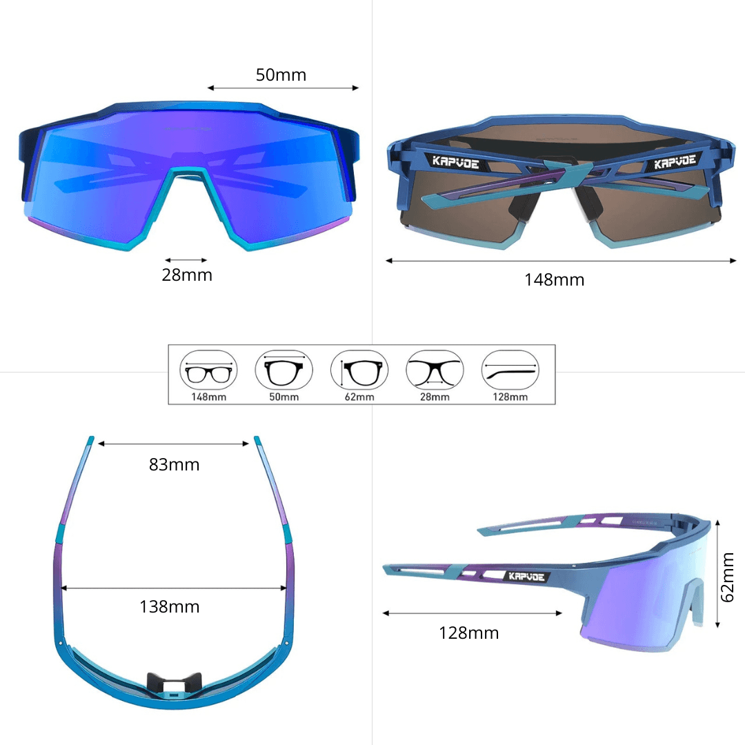 Vortex™ Óculos de Sol Kapvoe UV400 + 3 Lentes