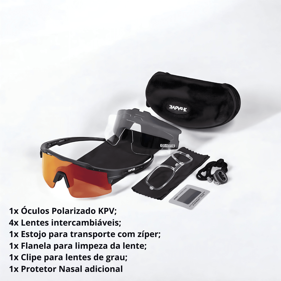 Fusion™ Óculos de Sol Kapvoe Polarizado + 3 Lentes