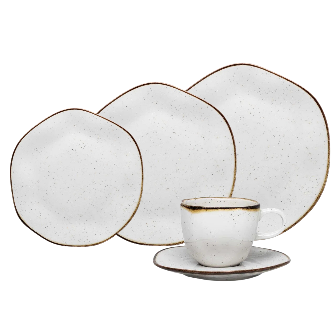 54 Peças Aparelho de Jantar em Porcelana Conjunto de Luxo Oxford® - OFERTA ESPECIAL 13/11