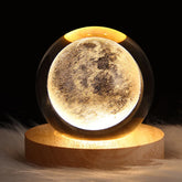 Luminária Decorativa Espacial Luz Noturna 3D Bola Cristal