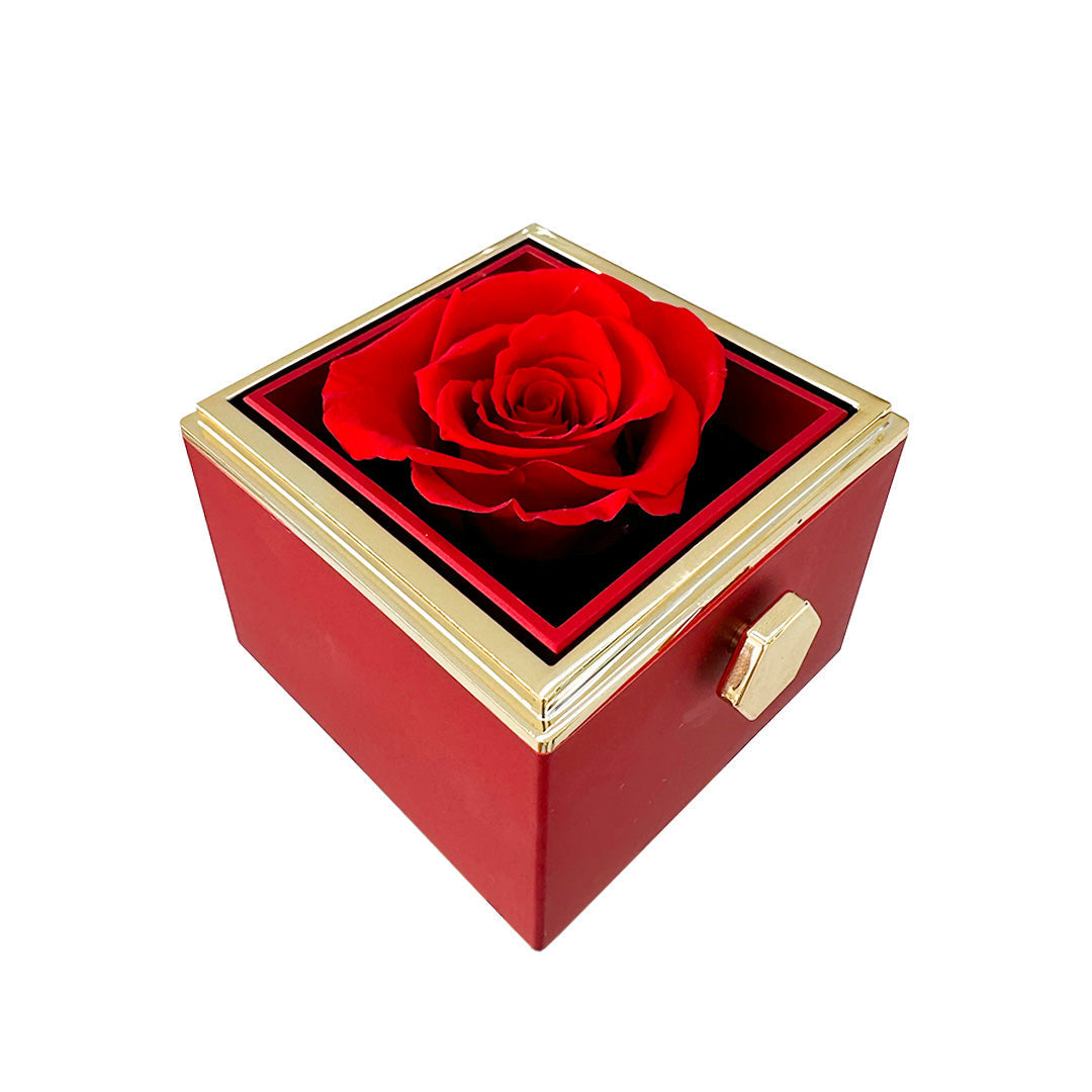 Colar de Ouro Branco com Caixa Rotativa - Para Meu Amor
