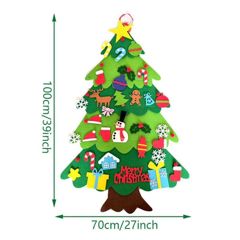 Árvore de natal infantil com Pisca "Minha Árvore para mim"