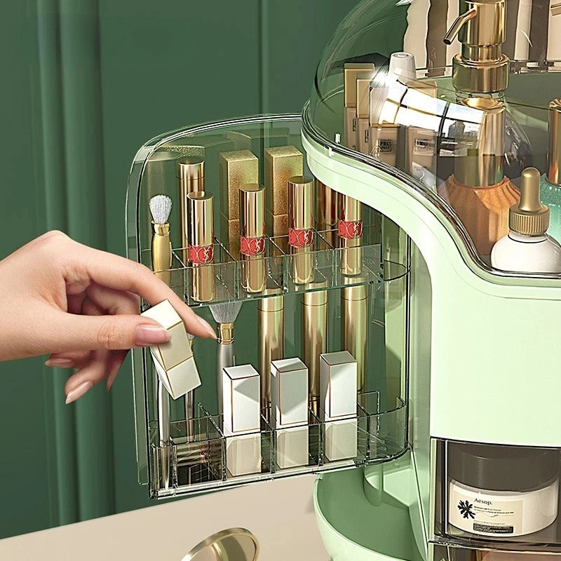 Caixa Organizadora Grande Transparente para Cosméticos e Joias