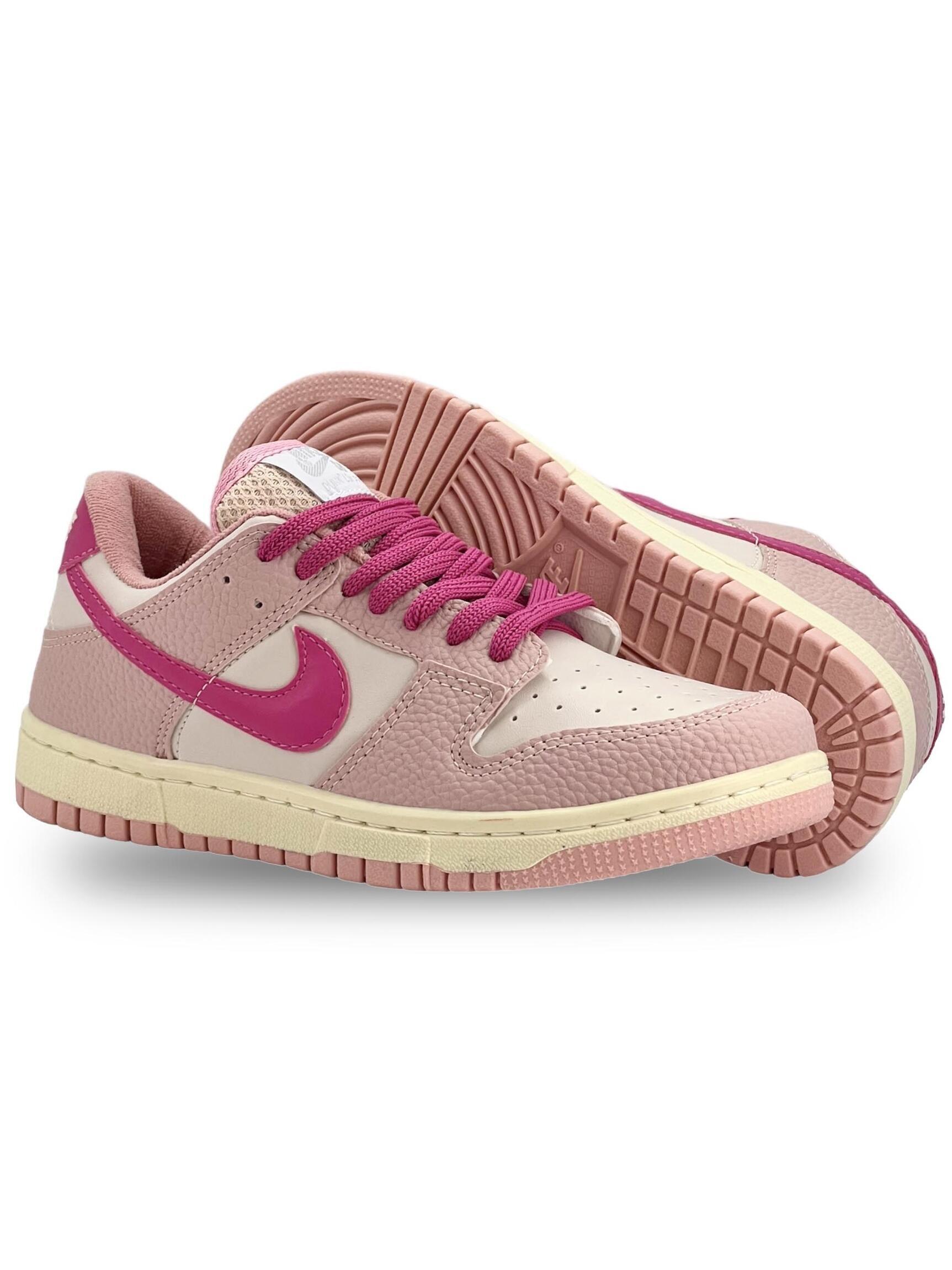 TĂȘnis Nk cut premium edition croco - Rosa/Bege