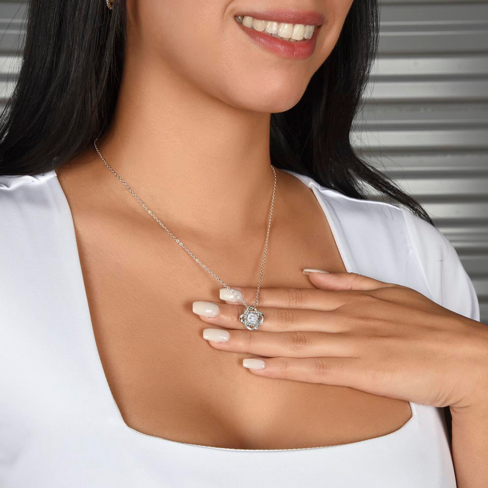 Colar de Ouro Branco com Caixa Rotativa - Para Meu Amor