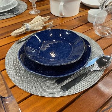 54 Peças Aparelho de Jantar em Porcelana Conjunto de Luxo Safira Oxford® - OFERTA ESPECIAL 13/11