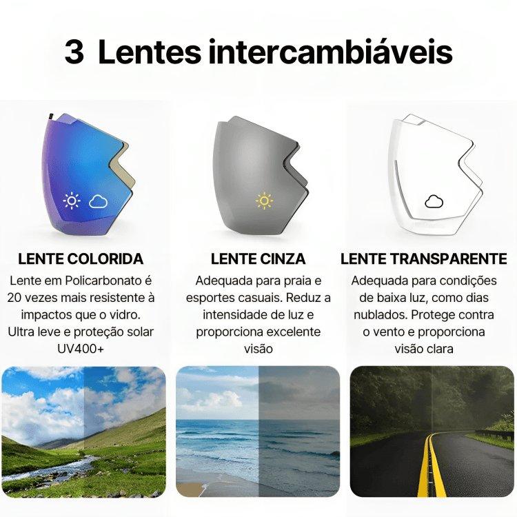 Balance™ Óculos de Sol Ciclismo NRC + 3 Lentes
