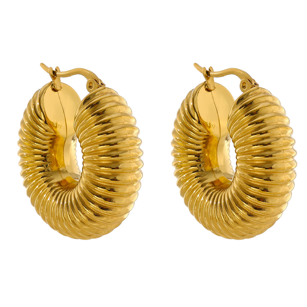 Brinco Argola Caracol Banhado a Ouro 18K | Coleção Firenze