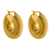 Brinco Argola Caracol Banhado a Ouro 18K | Coleção Firenze