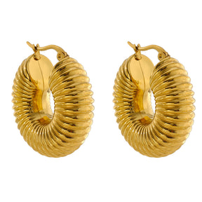 Brinco Argola Caracol Banhado a Ouro 18K | Coleção Firenze
