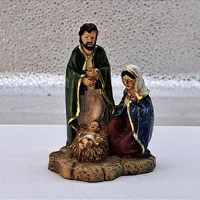Imagem Sagrada Família resina 17cm (a)