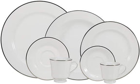 54 Peças Aparelho de Jantar em Porcelana Luxo Legacy® - OFERTA ESPECIAL 13/11