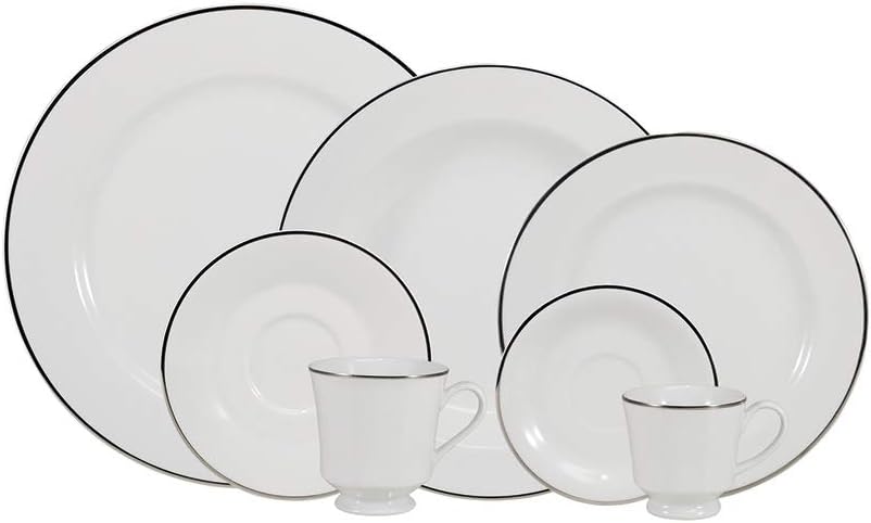 54 Peças Aparelho de Jantar em Porcelana Luxo Legacy® - OFERTA ESPECIAL 13/11