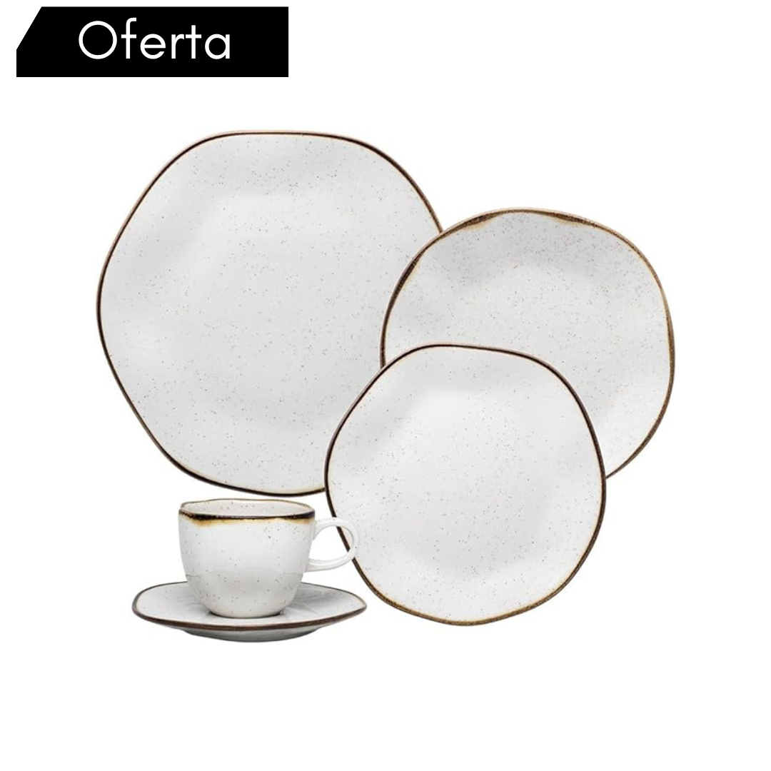 Peças de Jantar em Porcelana Conjunto de Luxo - OFERTA POR TEMPO LIMITADO