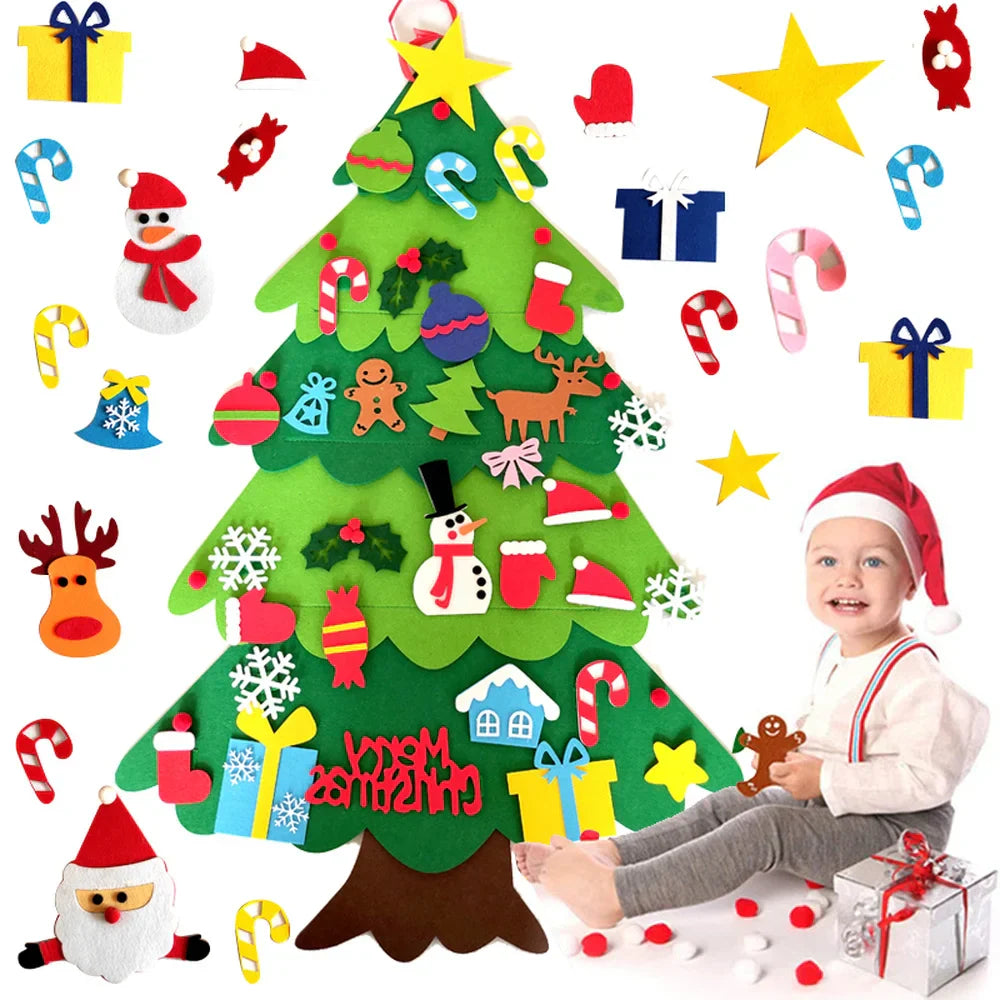 Árvore de natal infantil com Pisca "Minha Árvore para mim"