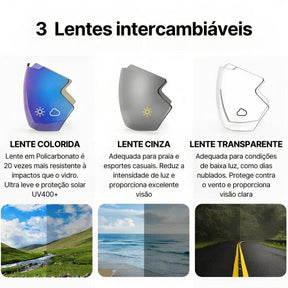 Balance™ Óculos de Sol Ciclismo NRC + 3 Lentes